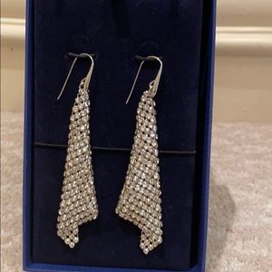 Swarovski crystal fan earrings